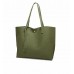 Women's Soft Faux Leather Tote Shoulder Bag